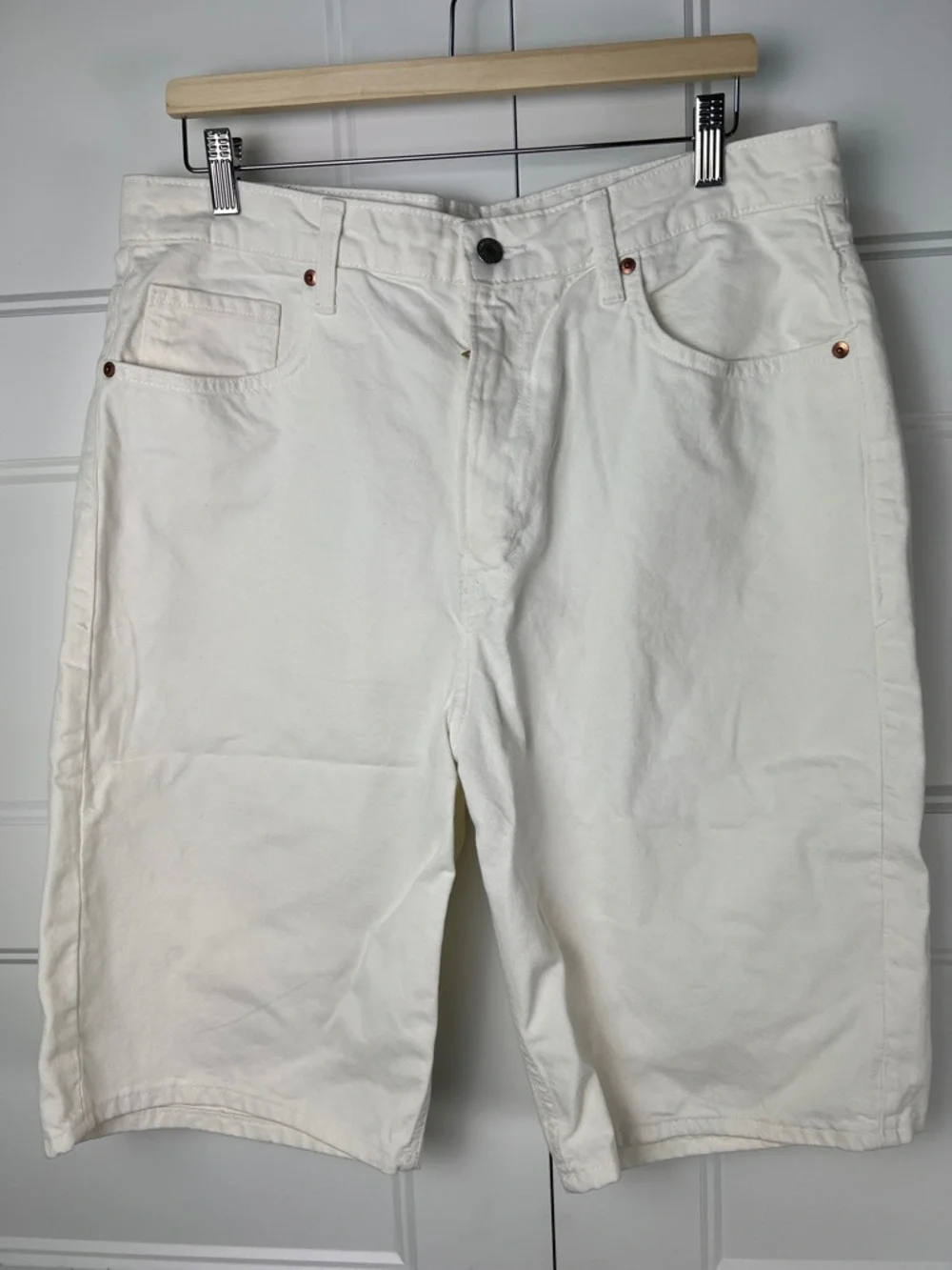 H&M &Denim High Bermuda Denim Shorts